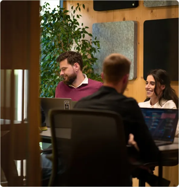 Team working in office
